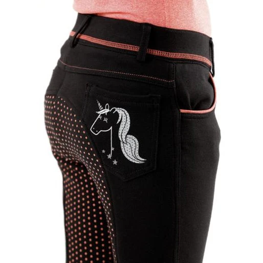 Premier Equine Sassa Kids Full Seat Gel Riding Breeches - Image 4
