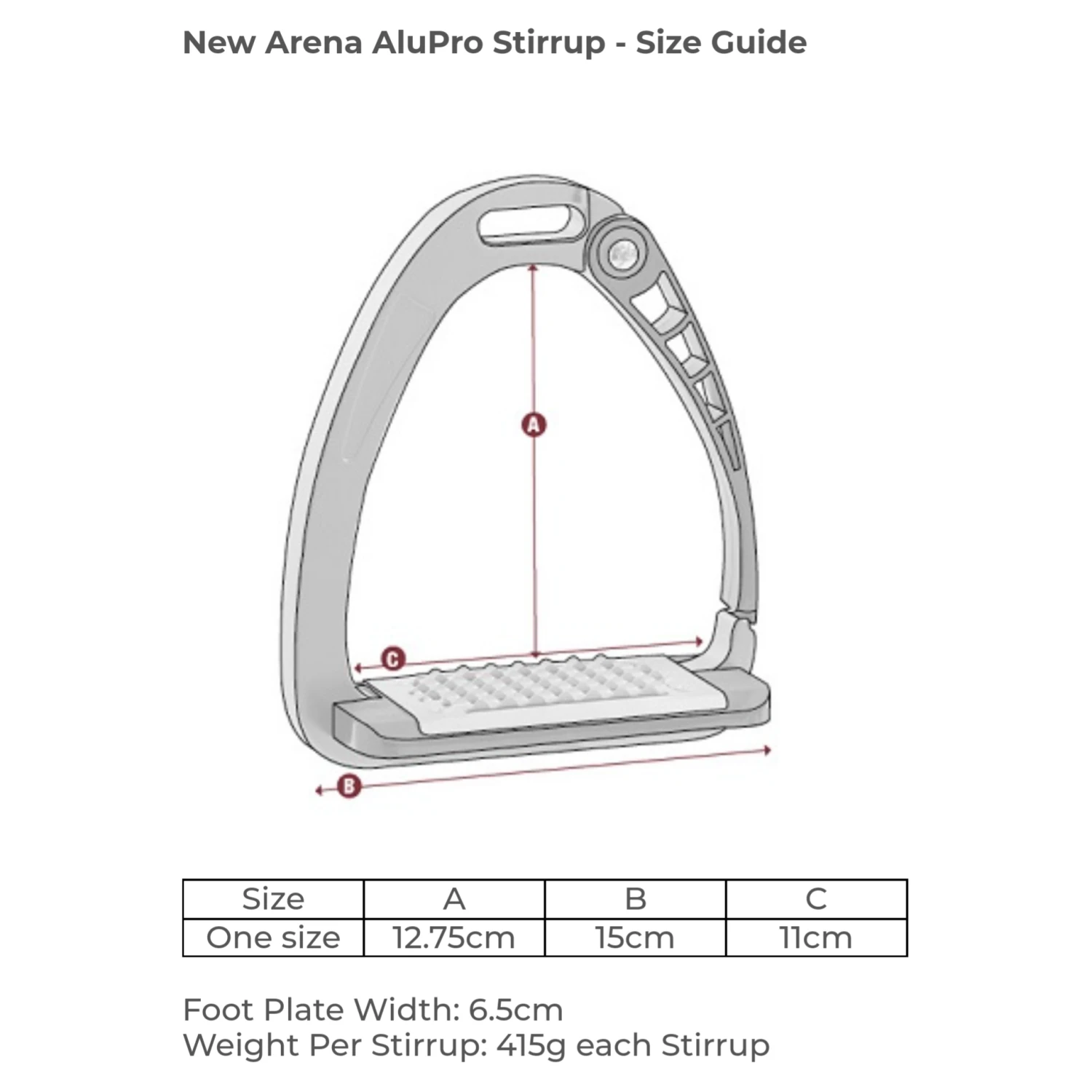 Acavallo Arena AluPlus Stirrup - Image 6