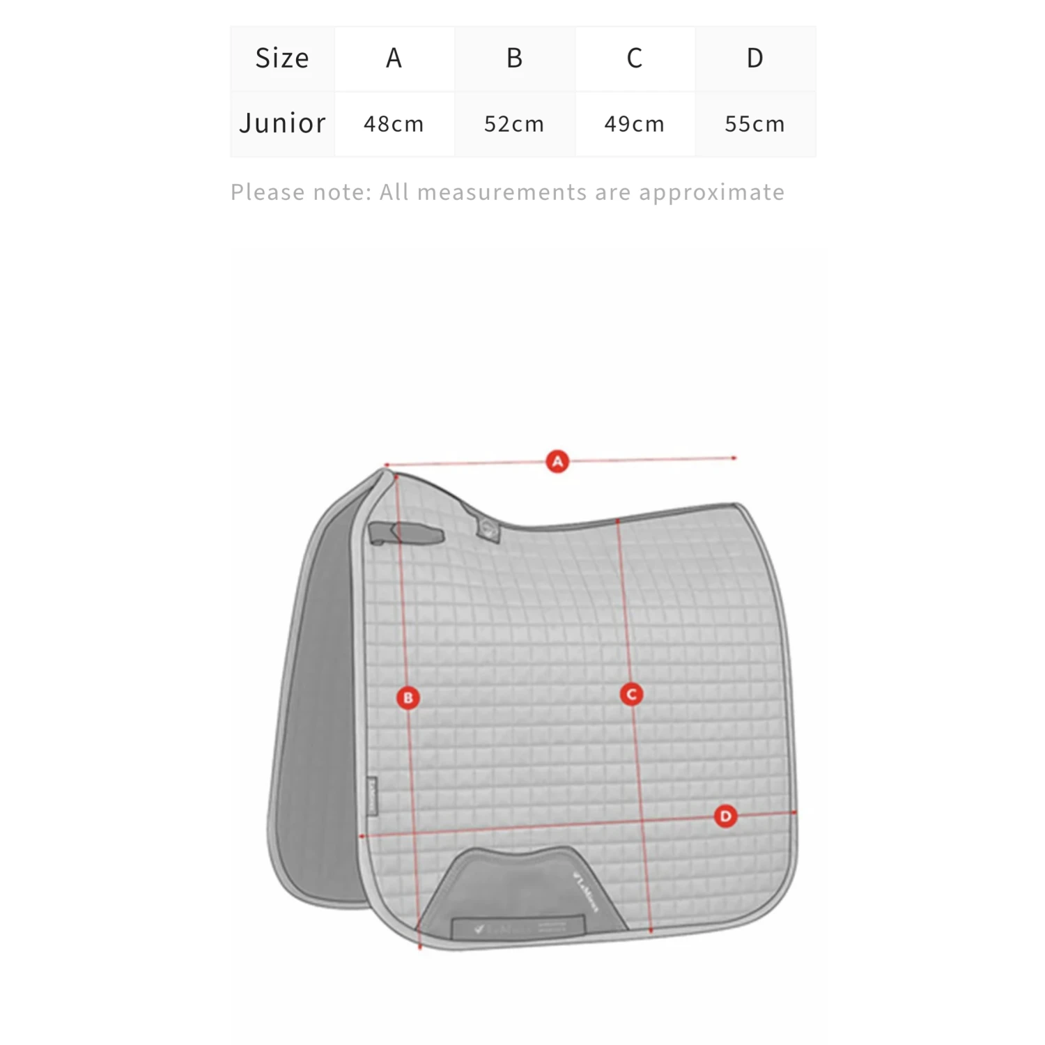 LeMieux Junior Loire Dressage Saddlepad - Image 5
