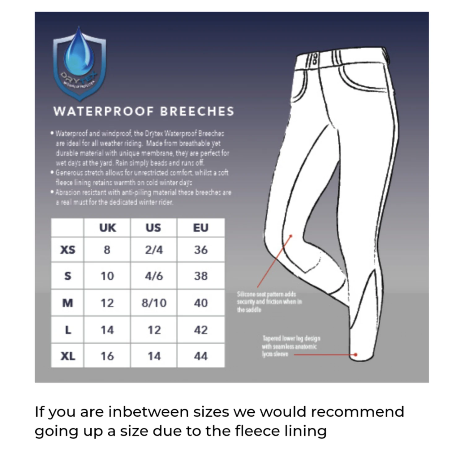 LeMieux Drytex Waterproof Breeches - Image 4