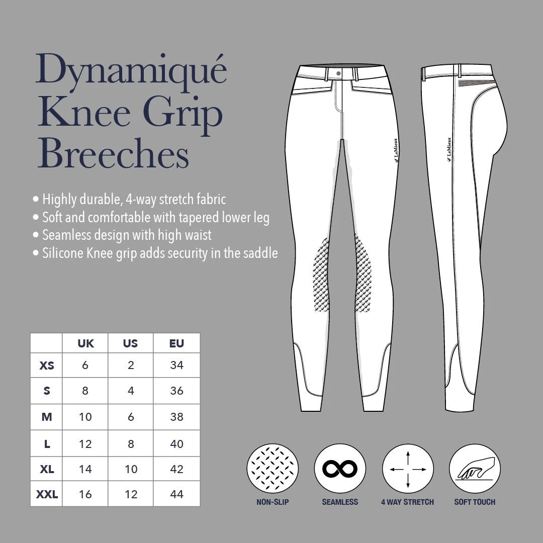 LeMieux Dynamique Knee Grip Breeches - Image 9