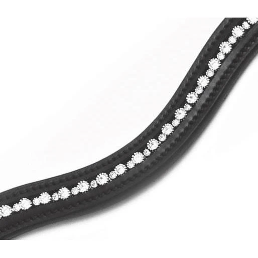 Premier Equine Bergamo Shaped Diamante Browband